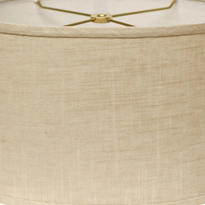Light Yellow Linen Oval Lamp Shade HomeRoots