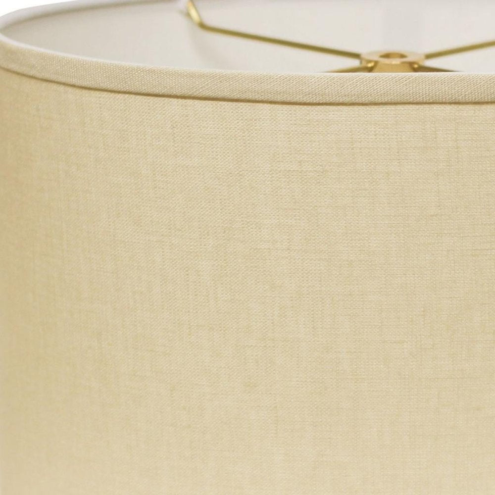 Beige Linen Oval Lamp Shade HomeRoots