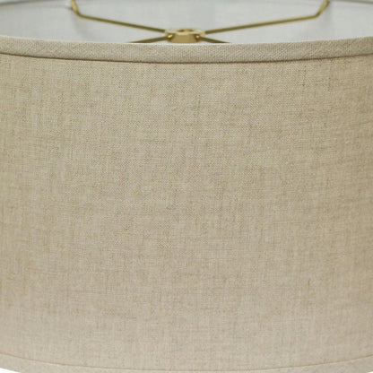 Dark Brown Linen Oval Lamp Shade HomeRoots