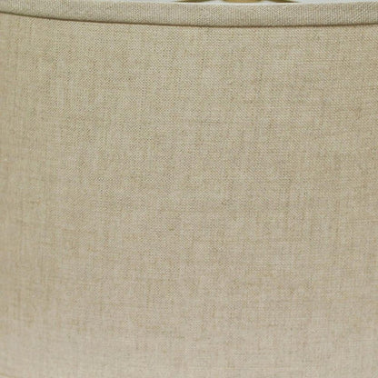 Dark Brown Linen Oval Lamp Shade
