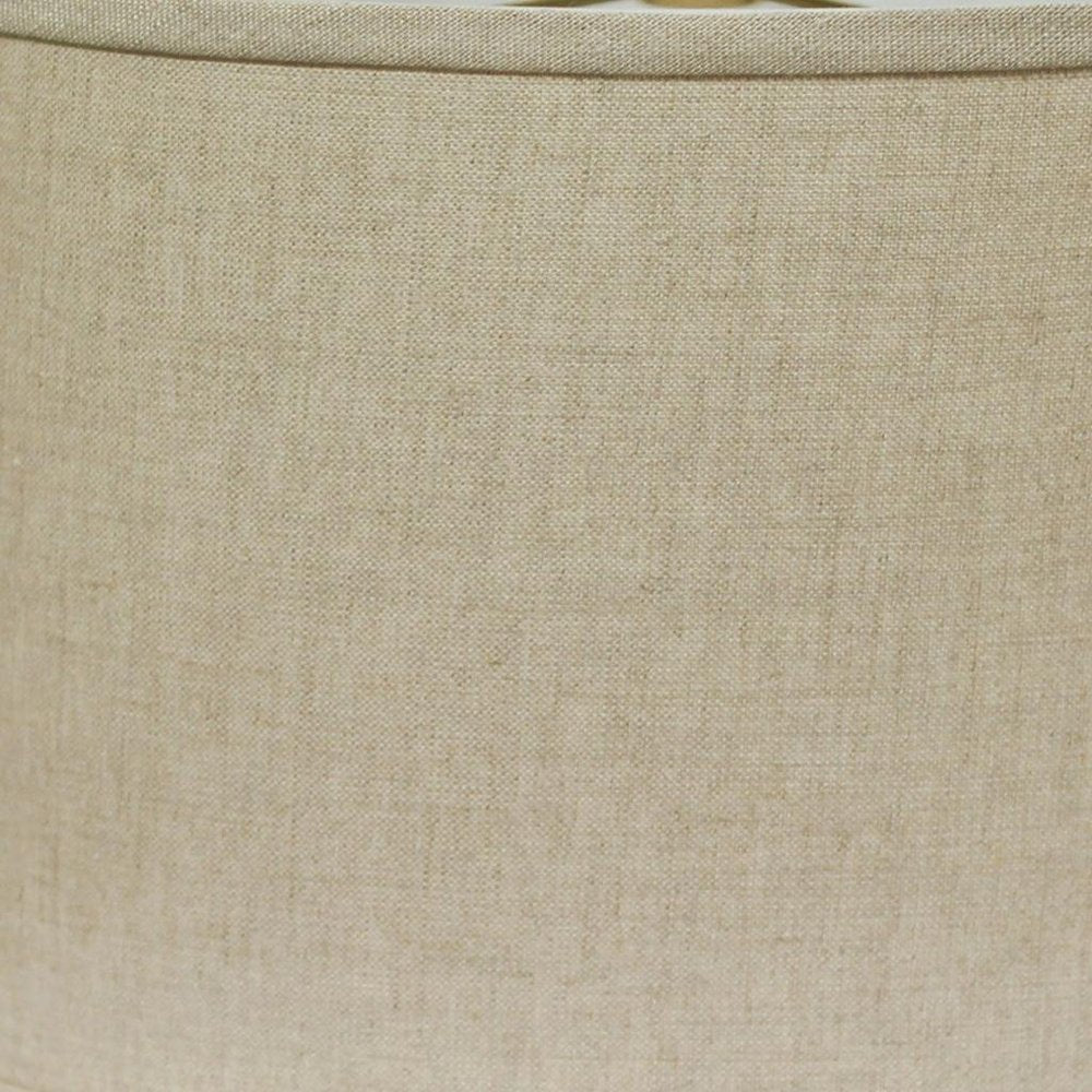 Dark Brown Linen Oval Lamp Shade — view 4