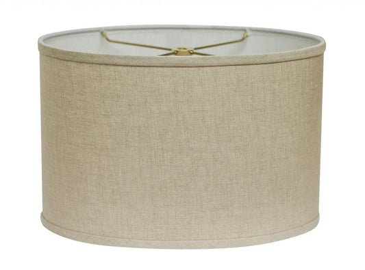 Dark Brown Linen Oval Lamp Shade HomeRoots