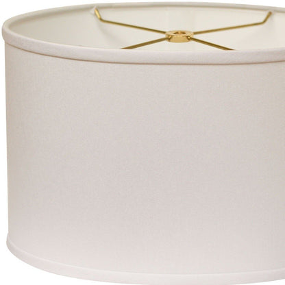 White No Slub Innsbruck Oval Lamp Shade HomeRoots