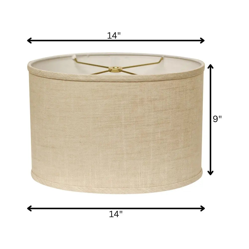 Light Yellow Linen Oval Lamp Shade HomeRoots