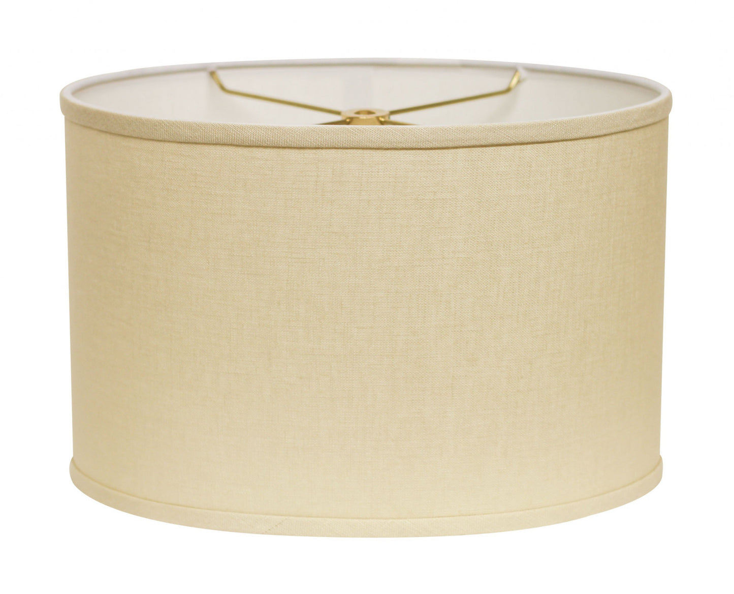 14" Parchment Biege Throwback Oval Linen Lampshade