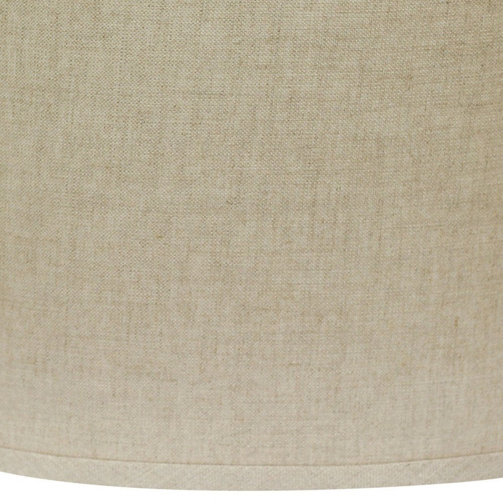 Dark Brown Linen Oval Lamp Shade HomeRoots
