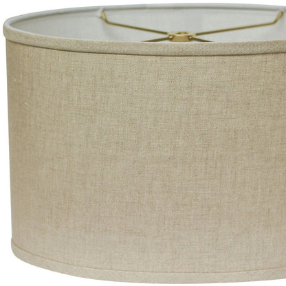 Dark Brown Linen Oval Lamp Shade HomeRoots