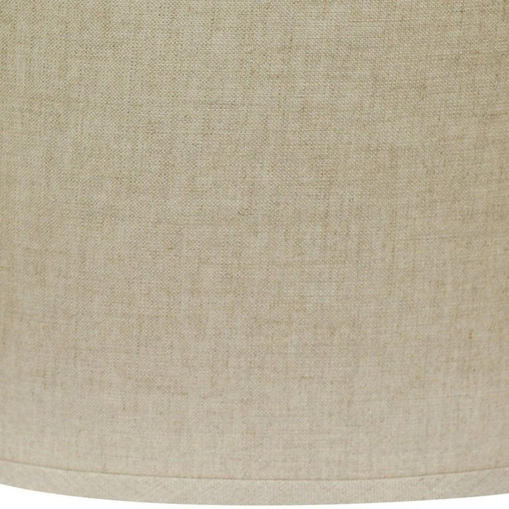 Dark Brown Linen Oval Lamp Shade HomeRoots