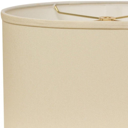 Ivory No Slub Innsbruck Oval Lamp Shade HomeRoots