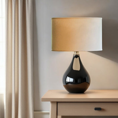 Beige Linen Oval Lamp Shade