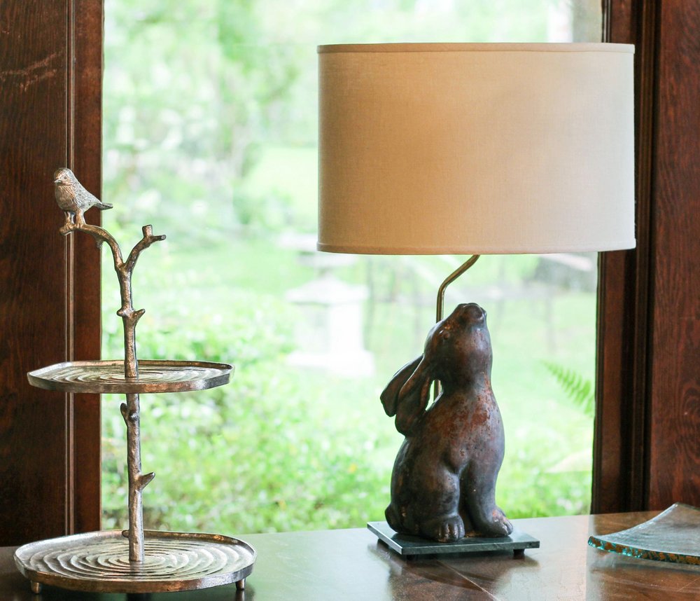 Beige Linen Oval Lamp Shade — view 2