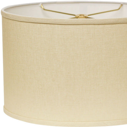 Beige Linen Oval Lamp Shade HomeRoots