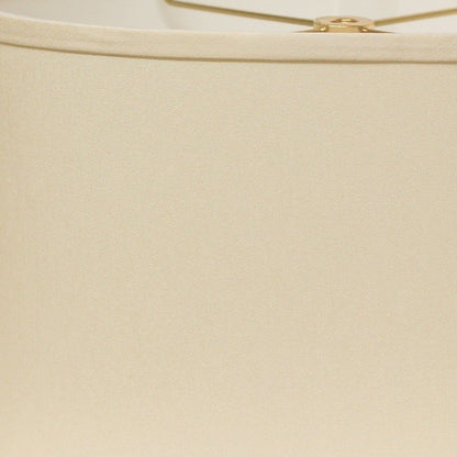 Ivory No Slub Innsbruck Oval Lamp Shade HomeRoots