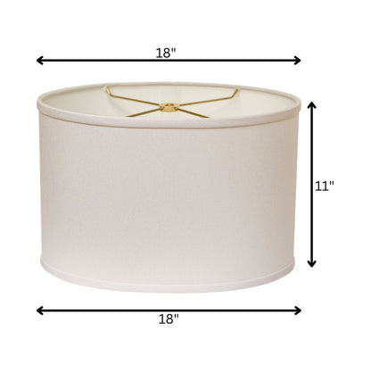 White No Slub Innsbruck Oval Lamp Shade HomeRoots