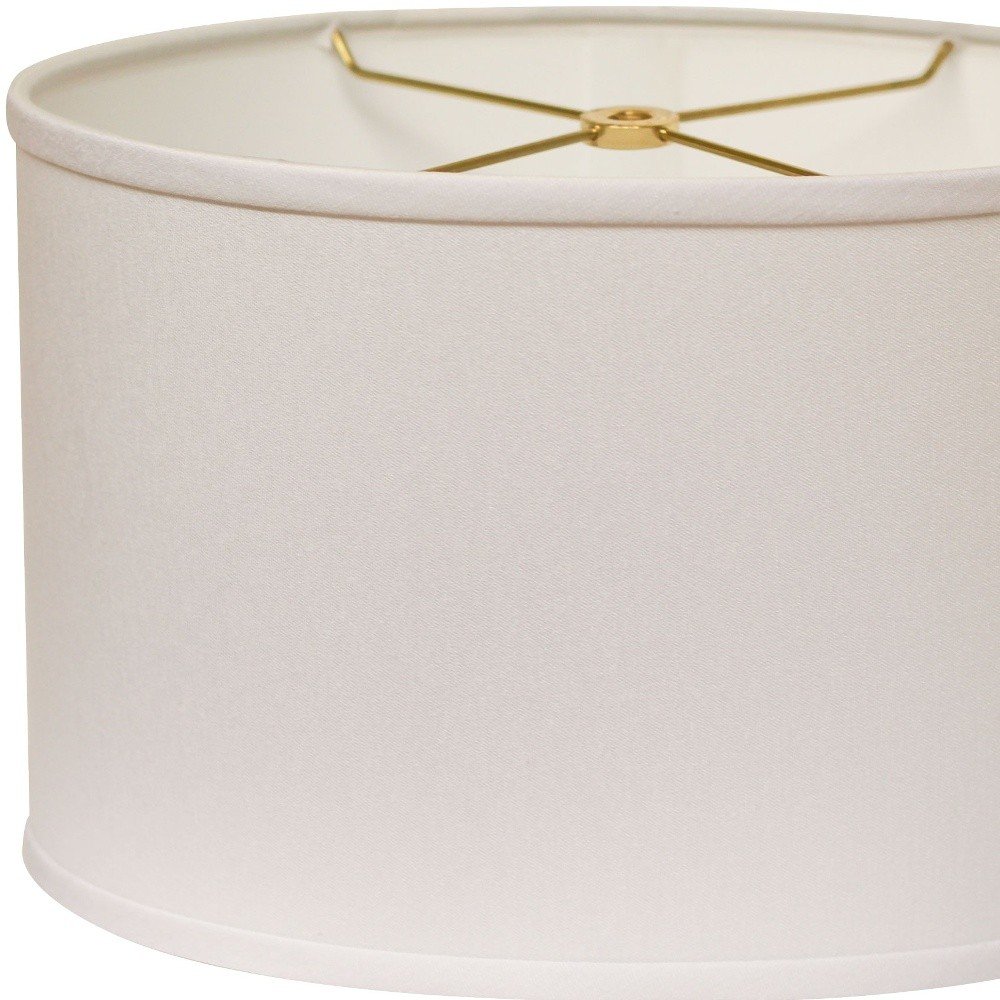White No Slub Innsbruck Oval Lamp Shade HomeRoots