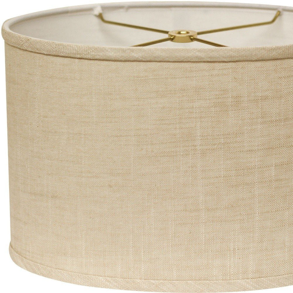 Light Yellow Linen Oval Lamp Shade HomeRoots