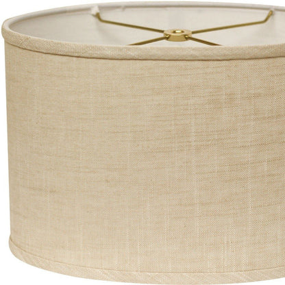 Light Yellow Linen Oval Lamp Shade HomeRoots