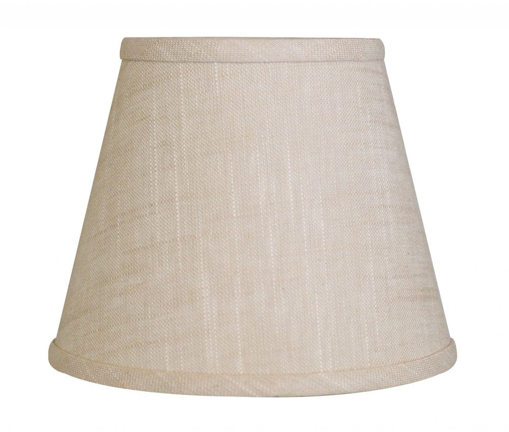Light Yellow Linen Empire Lamp Shade — view 1