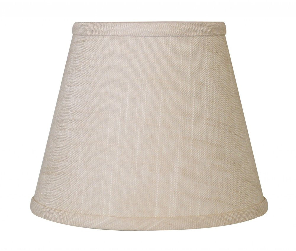 Light Yellow Linen Empire Lamp Shade — view 2