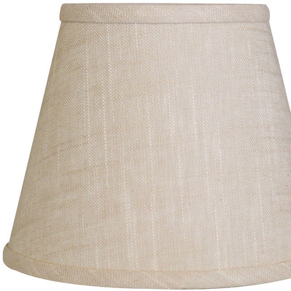 8" Light Wheat Hardback Empire Linen Lampshade