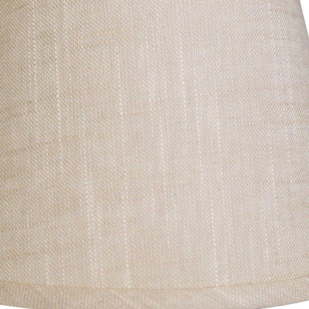 8" Light Wheat Hardback Empire Linen Lampshade