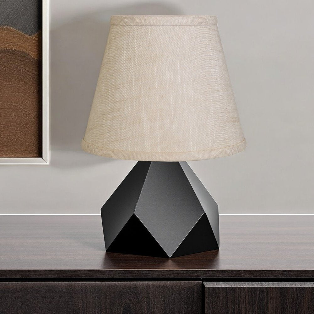 Light Yellow Linen Empire Lamp Shade — view 4