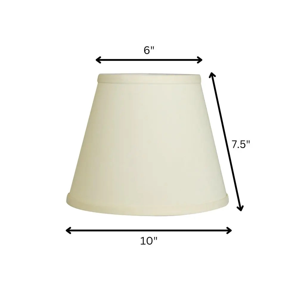 Ivory No Slub Innsbruck Empire Lamp Shade HomeRoots