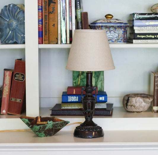 Dark Brown Linen Empire Lamp Shade HomeRoots