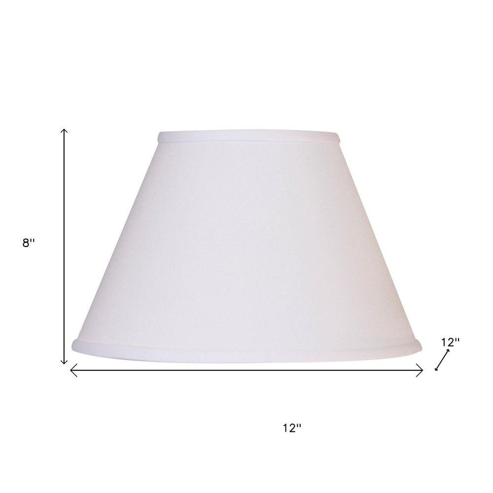 White No Slub Innsbruck Empire Lamp Shade HomeRoots