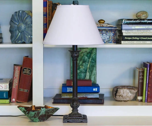 White No Slub Innsbruck Empire Lamp Shade HomeRoots