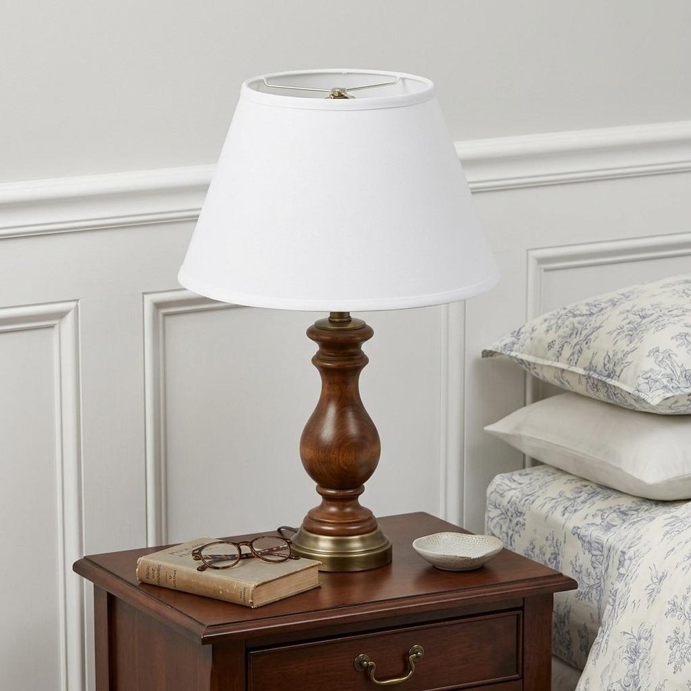 White No Slub Innsbruck Empire Lamp Shade HomeRoots