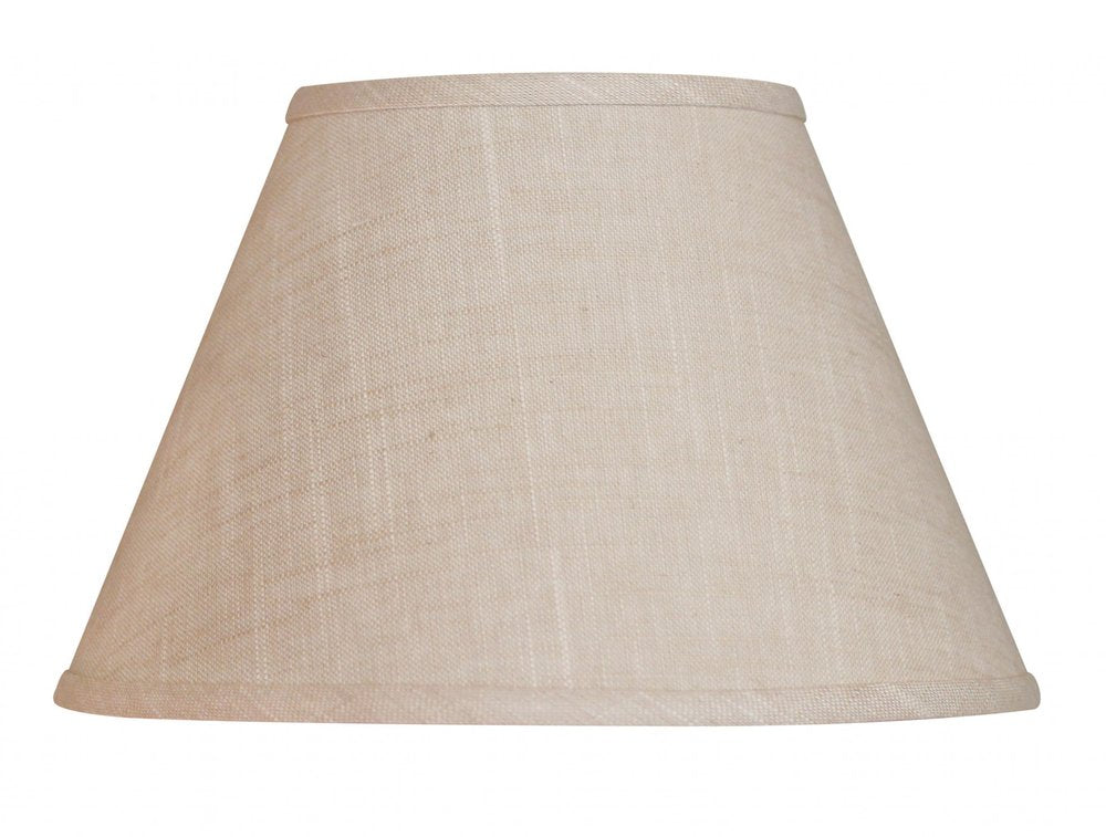 Light Yellow Linen Empire Lamp Shade — view 1