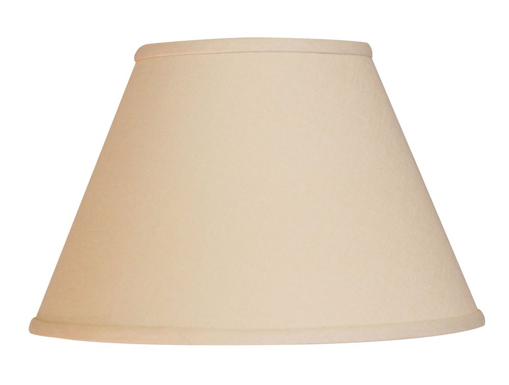Beige Linen Empire Lamp Shade — view 1