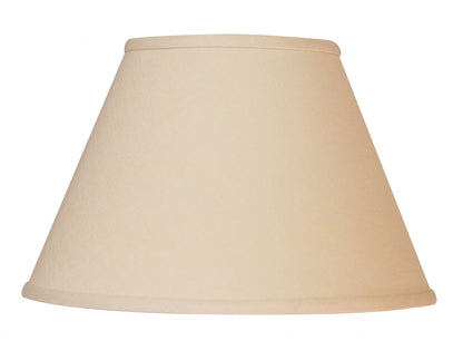 12" Parchment Biege Premium Empire Slanted Linen Lampshade