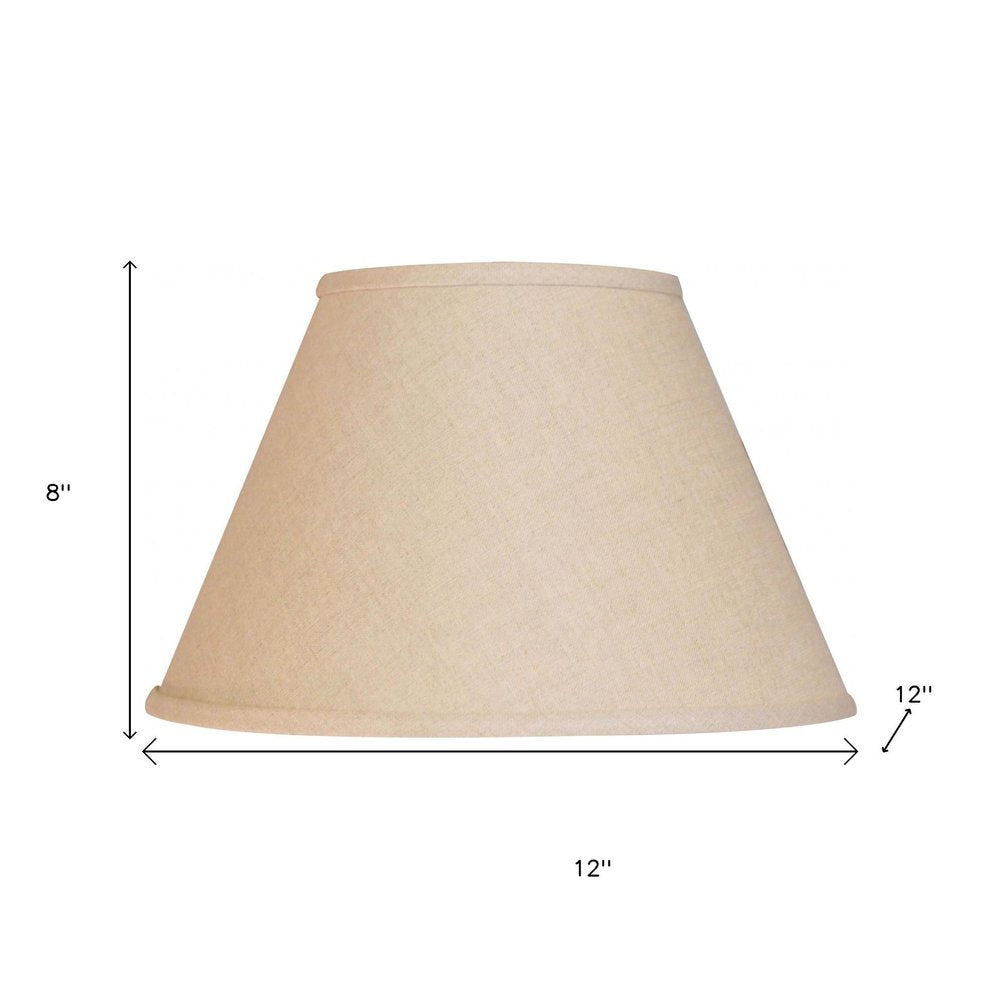 Dark Brown Linen Empire Lamp Shade HomeRoots