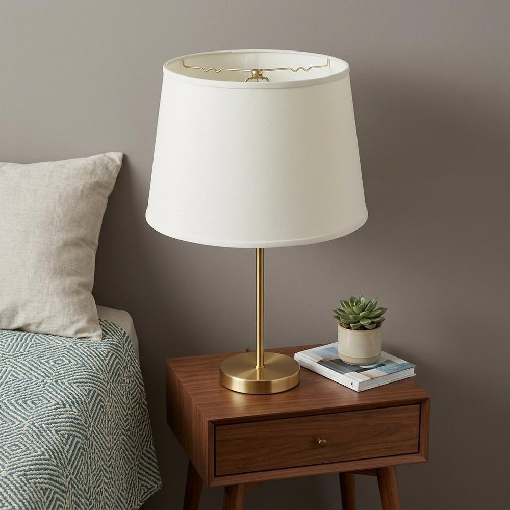 White No Slub Innsbruck Empire Lamp Shade HomeRoots