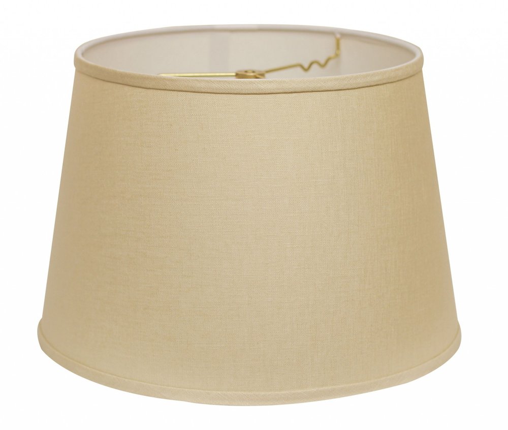 Beige Linen Empire Lamp Shade — view 2