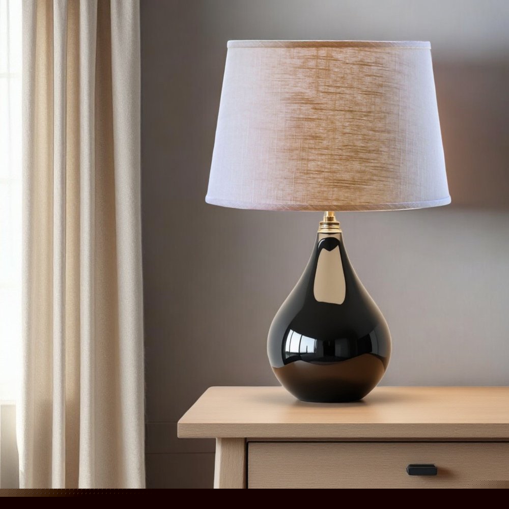 16" Light Wheat Rounded Empire Slanted Linen Lampshade HomeRoots