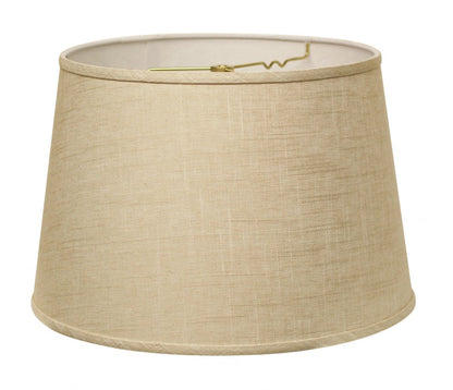16" Light Wheat Rounded Empire Slanted Linen Lampshade HomeRoots