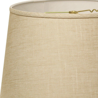 16" Light Wheat Rounded Empire Slanted Linen Lampshade HomeRoots