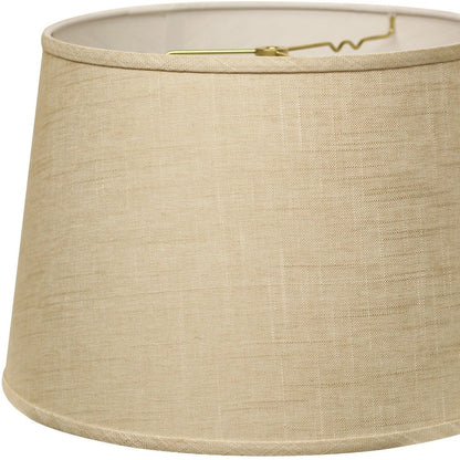 18" Light Wheat Rounded Empire Slanted Linen Lampshade