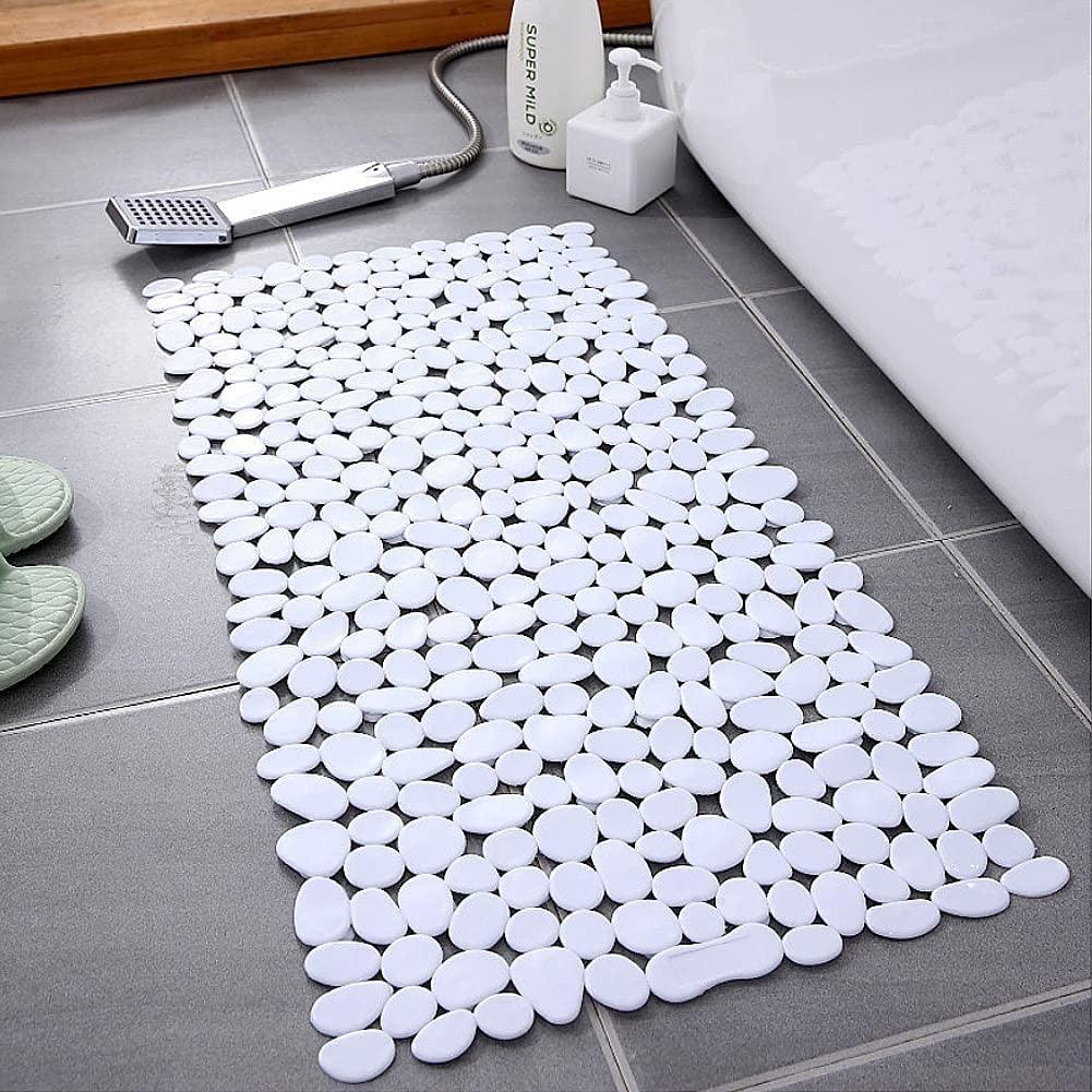 White Spa Pebbles Bathtub Mat - FurniFindUSA