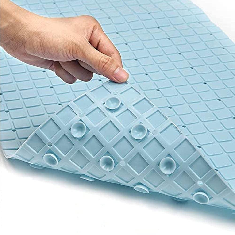 Pale Blue Keyboard Tile Bathtub Mat - FurniFindUSA