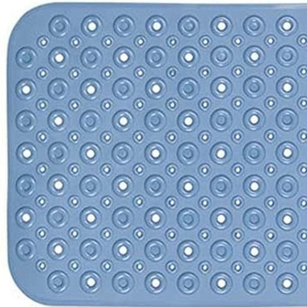 Blue Bubbles Drain Hole Bathrub Mat - FurniFindUSA