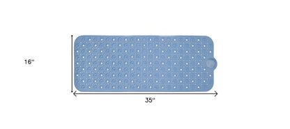 40" Blue Bubbles Non Slip Bathtub Mat HomeRoots
