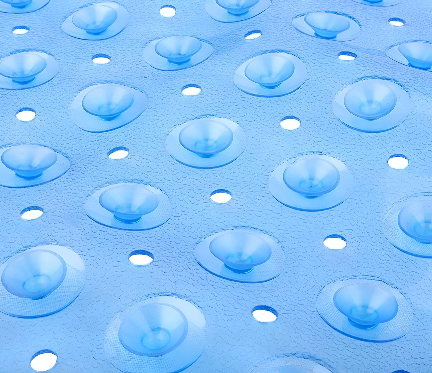 40" Translucent Blue Bubbles Non Slip Bathtub Mat