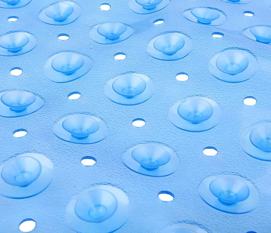40" Translucent Blue Bubbles Non Slip Bathtub Mat HomeRoots