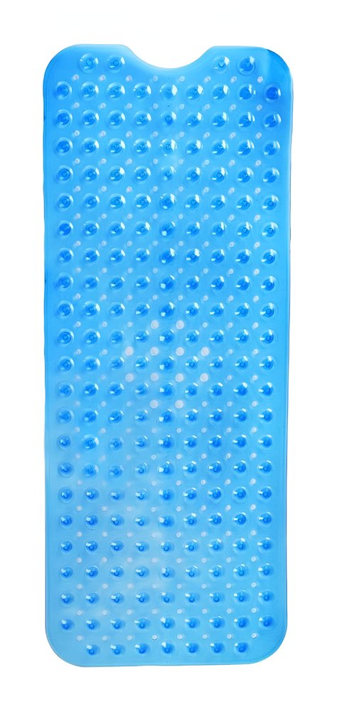 40" Translucent Blue Bubbles Non Slip Bathtub Mat — view 2