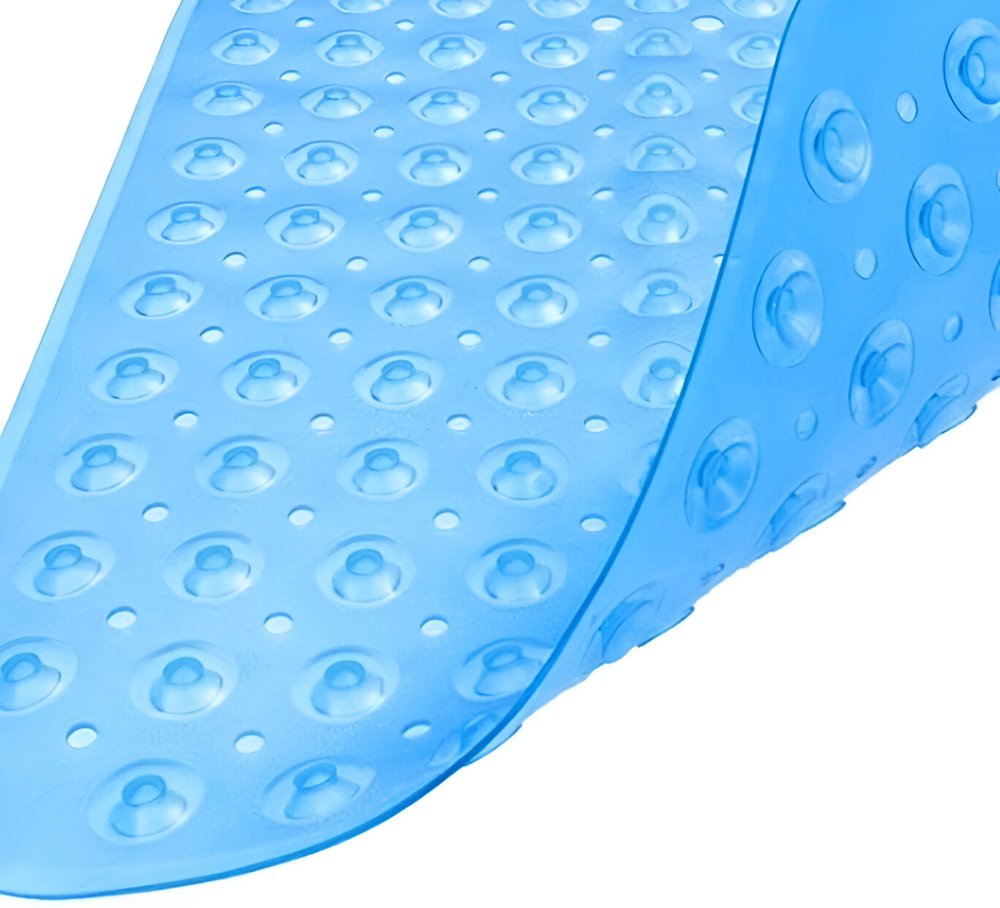 40" Translucent Blue Bubbles Non Slip Bathtub Mat — view 3