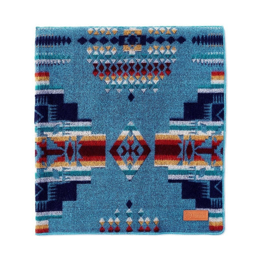 Blue Woven Acrylic Reversable Queen Blanket
